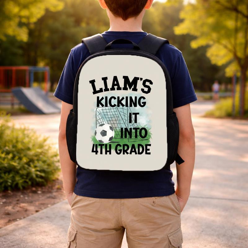 Funny Personalized Soccer Backpack - Cool Back To School Kids Custom Backpack