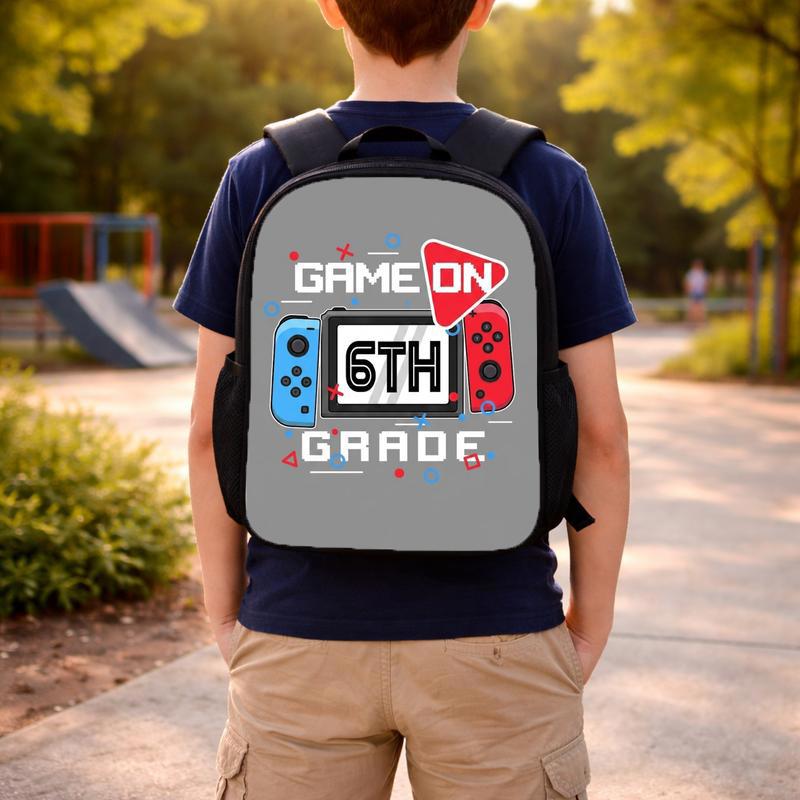 Game On 6th Grade Backpack - Funny Middle School Back To School Custom Backpack