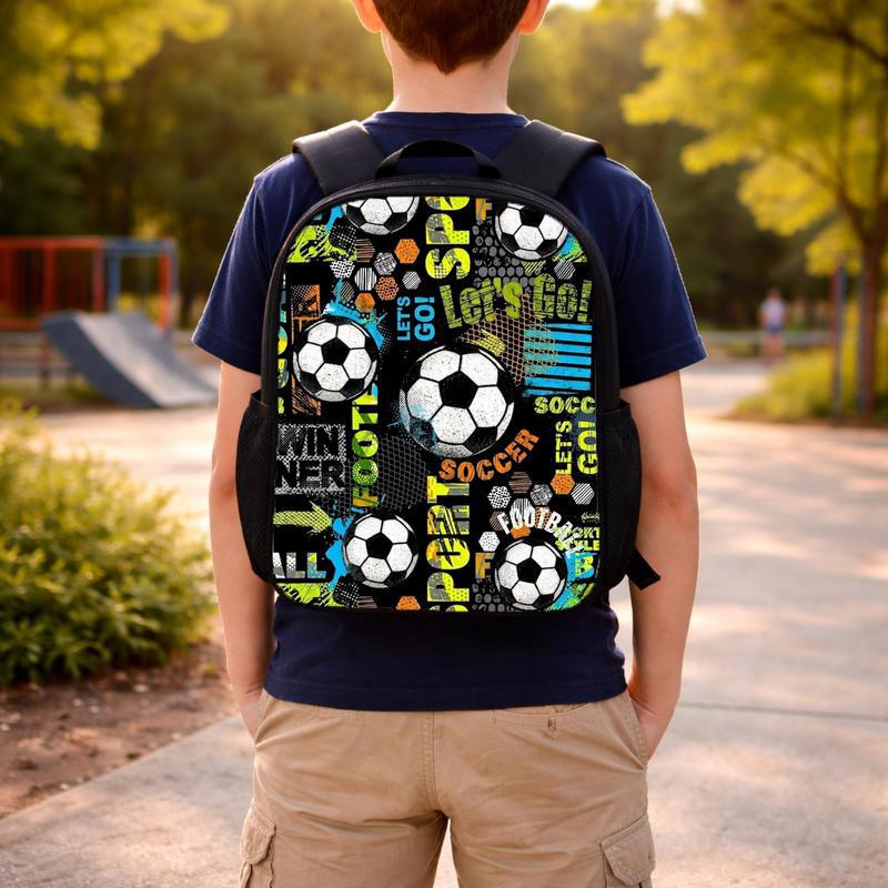 Grunge Soccer Pattern Backpack - Cool Back To School Custom Backpack Grunge Soccer Pattern Backpack - Cool Back To School Custom Backpack