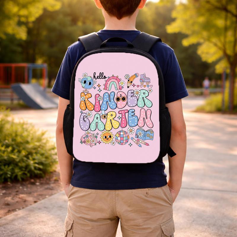 Hello Kindergarten Backpack - Cute Kawaii Back To School Kids Custom Backpack Hello Kindergarten Backpack - Cute Kawaii Back To School Kids Custom Backpack