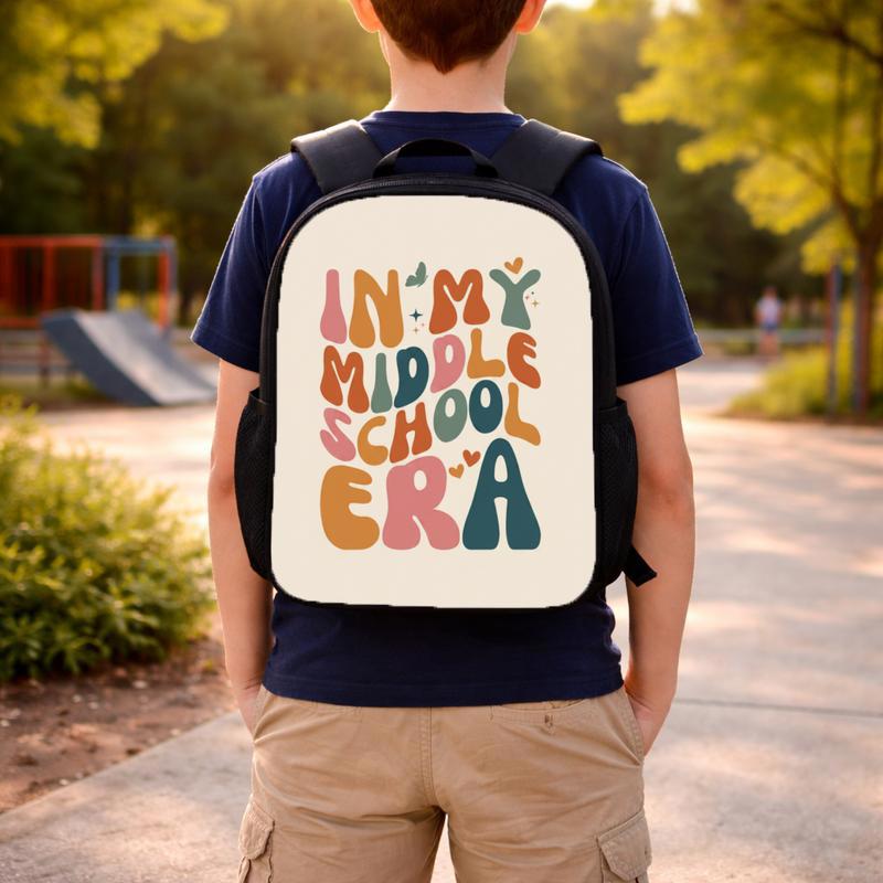 In My Middle School Era Backpack - Back To School Trend Custom Backpack
