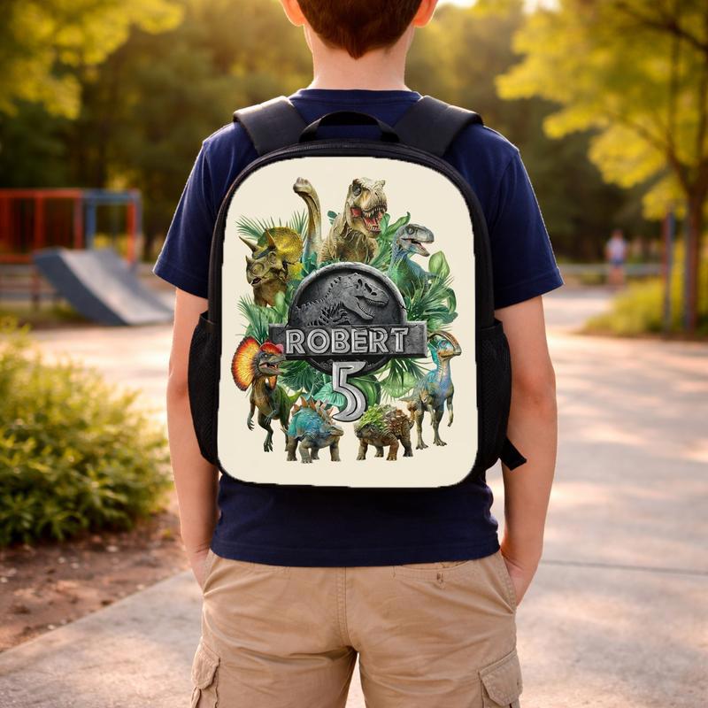 Jurassic Dino Backpack - Personalized Kids School Custom Backpack Jurassic Dino Backpack - Personalized Kids School Custom Backpack