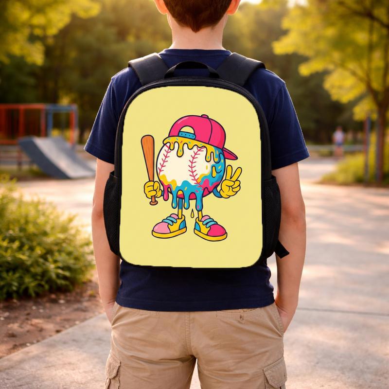 Kawaii Baseball Backpack - Cartoon Sport Kids Design Custom Backpack Kawaii Baseball Backpack - Cartoon Sport Kids Design Custom Backpack