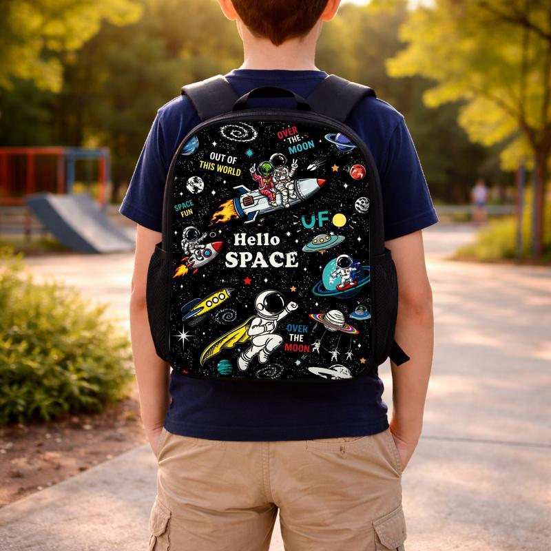Kids Backpack Space Fun - Astronaut Rocket Design Custom Backpack Kids Backpack Space Fun - Astronaut Rocket Design Custom Backpack