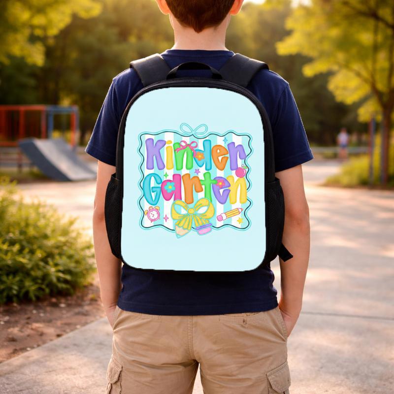Kindergarten Backpack - Cute Colorful Back To School Design Custom Backpack Kindergarten Backpack - Cute Colorful Back To School Design Custom Backpack