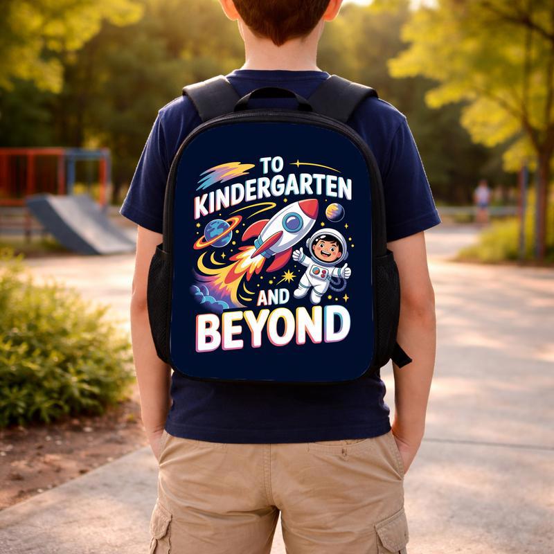 Kindergarten Backpack Kids - Back To School Space Adventure Custom Backpack Kindergarten Backpack Kids - Back To School Space Adventure Custom Backpack