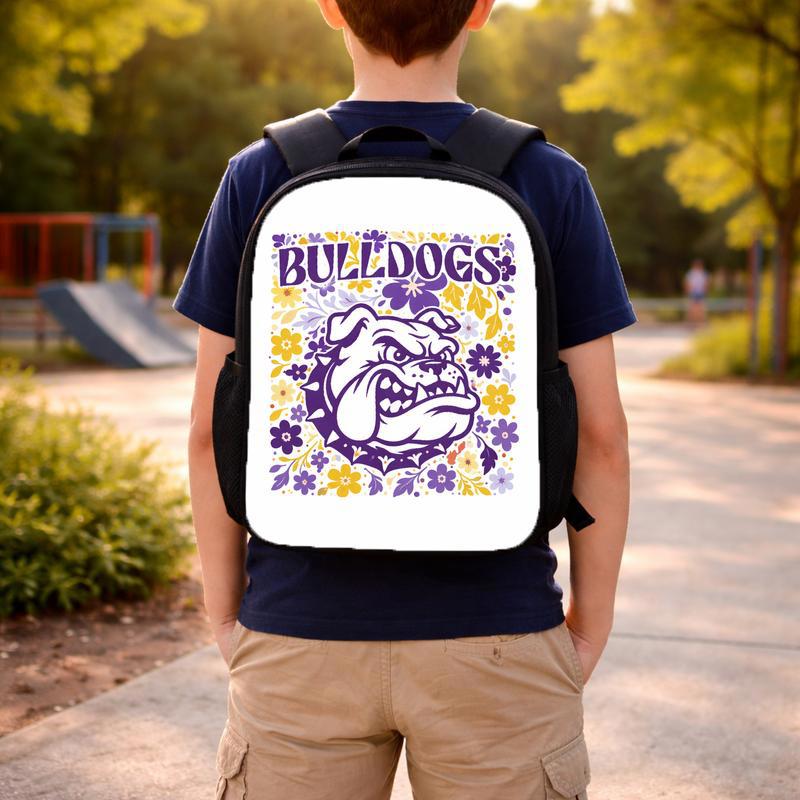 Middle School Dog Mascot Custom Backpack
