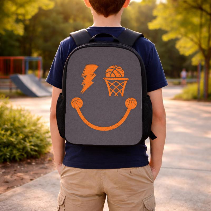 Minimal Basketball Backpack - Back To School Simple Sport Style Custom Backpack Minimal Basketball Backpack - Back To School Simple Sport Style Custom Backpack