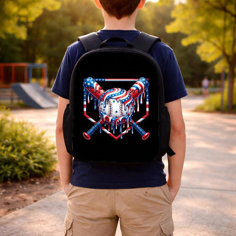 Patriotic Baseball Backpack - USA Drip Sport Kids Bag Custom Backpack Patriotic Baseball Backpack - USA Drip Sport Kids Bag Custom Backpack
