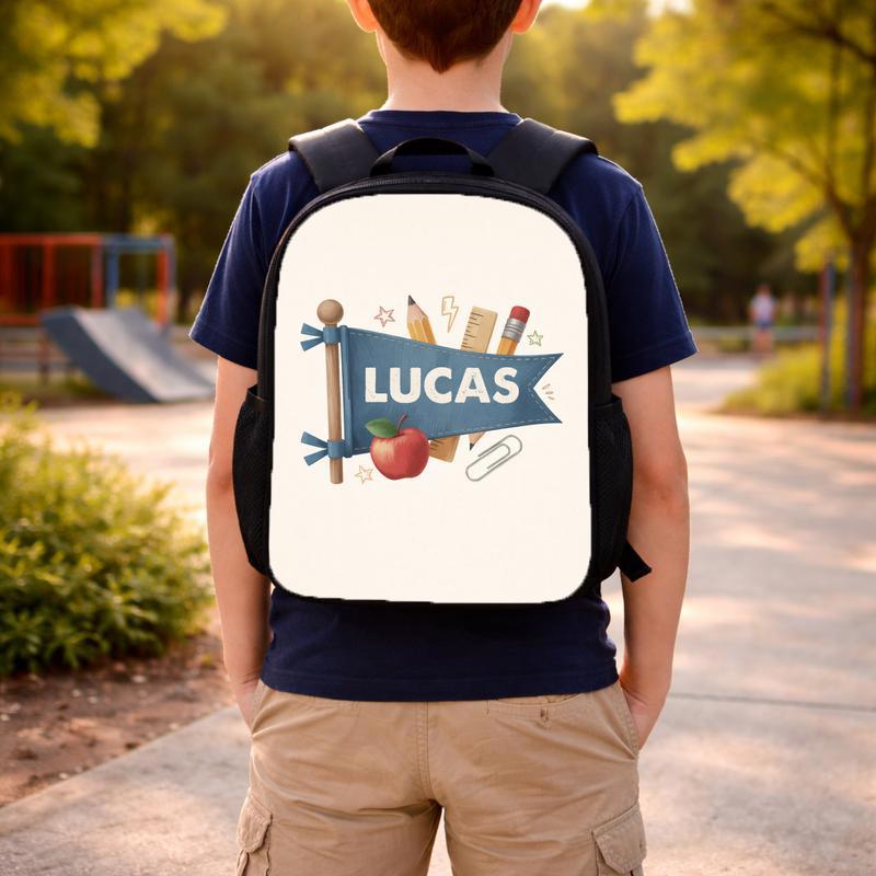 Personalized Kids Backpack - Elementary School Name Design Custom Backpack Personalized Kids Backpack - Elementary School Name Design Custom Backpack