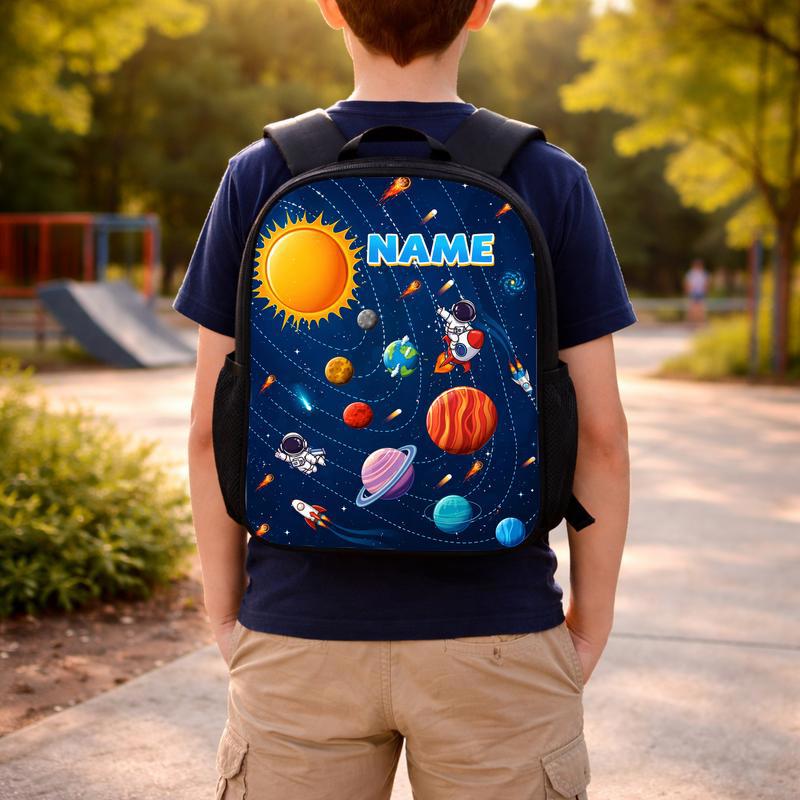 Personalized Kids Backpack - Solar System Custom Name Custom Backpack Personalized Kids Backpack - Solar System Custom Name Custom Backpack