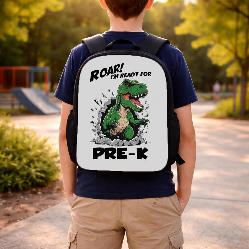 Pre-K Dinosaur Backpack - Funny Back To School Kids Custom Backpack Pre-K Dinosaur Backpack - Funny Back To School Kids Custom Backpack