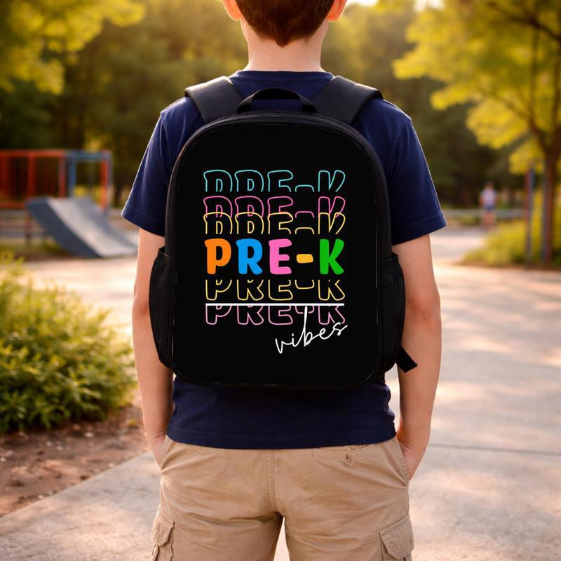 Pre-K Vibes Backpack - Trendy Kids Back To School Custom Backpack Pre-K Vibes Backpack - Trendy Kids Back To School Custom Backpack