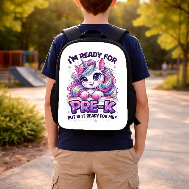 Ready For Pre K Backpack Unicorn Kids School Style Custom Backpack Ready For Pre K Backpack Unicorn Kids School Style Custom Backpack