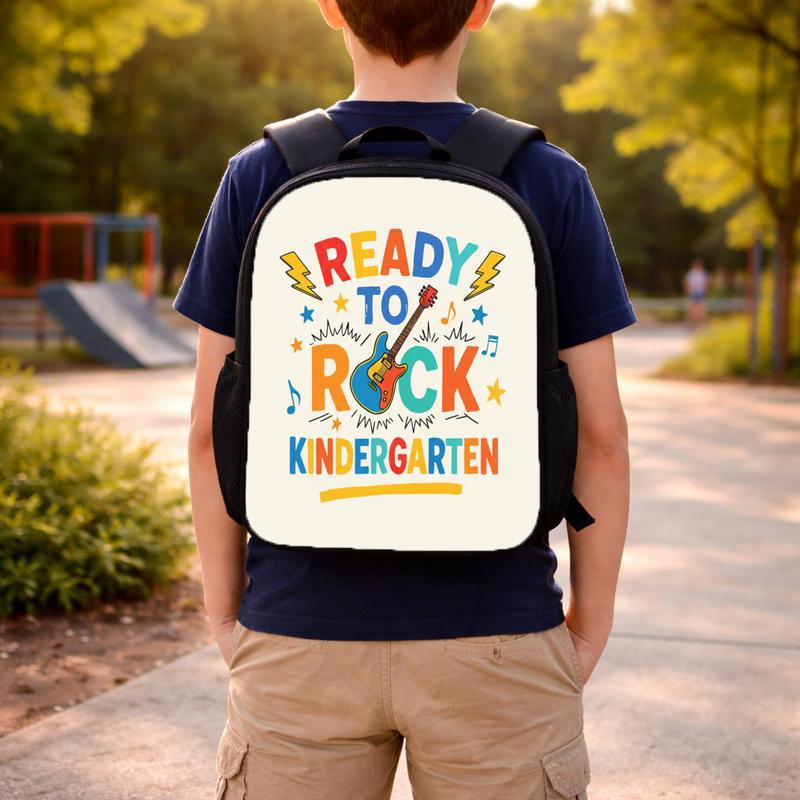Ready To Rock Kindergarten Backpack - Bright Kids Style Custom Backpack