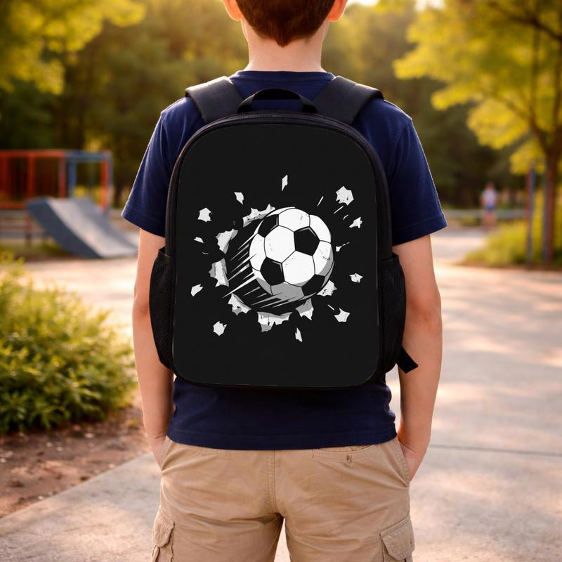 Soccer Ball Smash Backpack - Cool Sports Kids School Bag Custom Backpack Soccer Ball Smash Backpack - Cool Sports Kids School Bag Custom Backpack