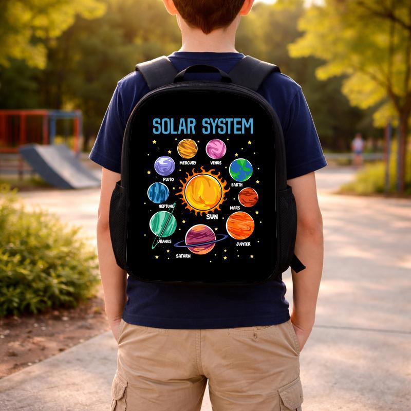 Solar System Backpack Kids - Space Planets School Design Custom Backpack