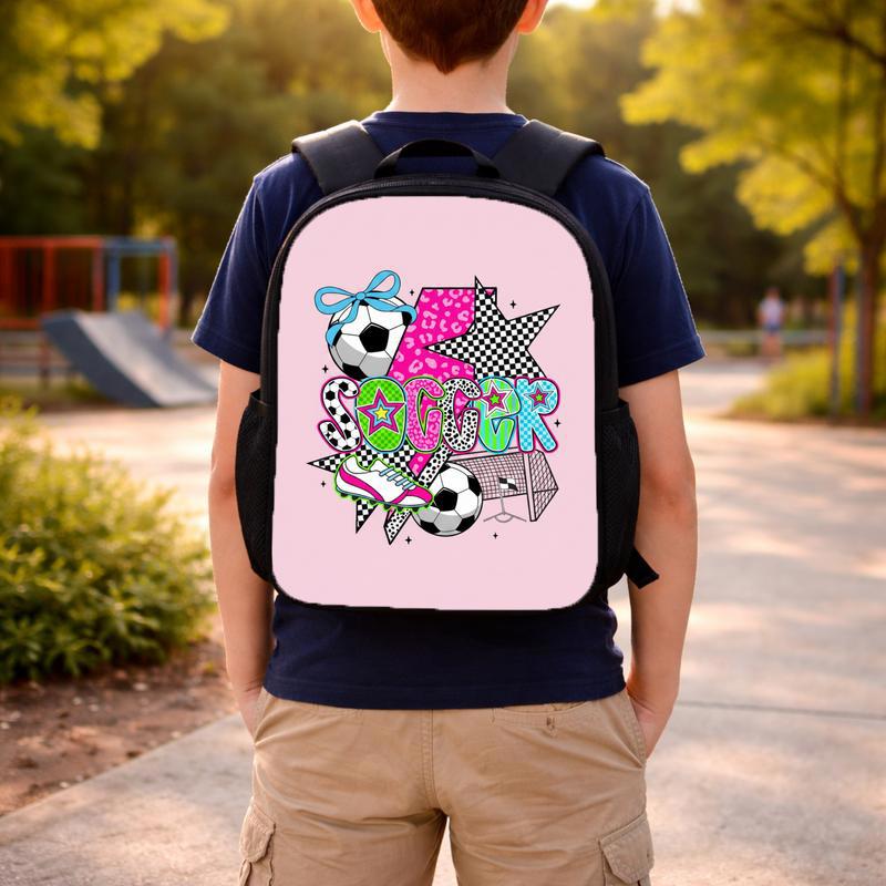Trendy Soccer Collage Backpack - Cool Girls School Style Custom Backpack Trendy Soccer Collage Backpack - Cool Girls School Style Custom Backpack