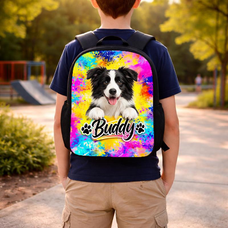 Watercolor Dog Portrait Custom Backpack Watercolor Dog Portrait Custom Backpack