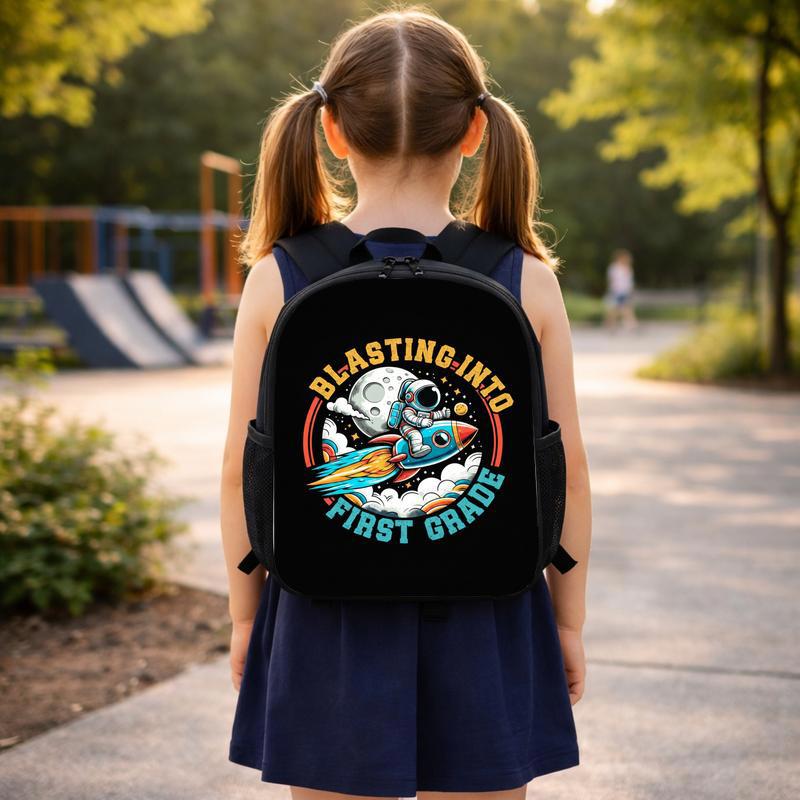 Astronaut Rocket Backpack Kids - Back To School First Grade Custom Backpack Astronaut Rocket Backpack Kids - Back To School First Grade Custom Backpack