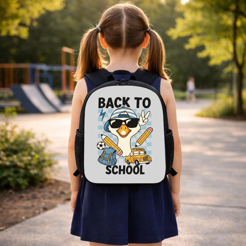 Back To School Goose Backpack - Cool Kids School Custom Backpack