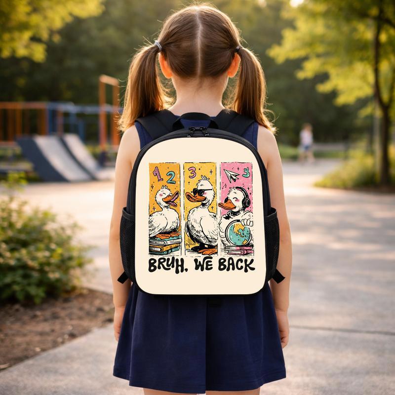 Bruh We Back Goose Backpack - Funny Back To School Kids Custom Backpack Bruh We Back Goose Backpack - Funny Back To School Kids Custom Backpack