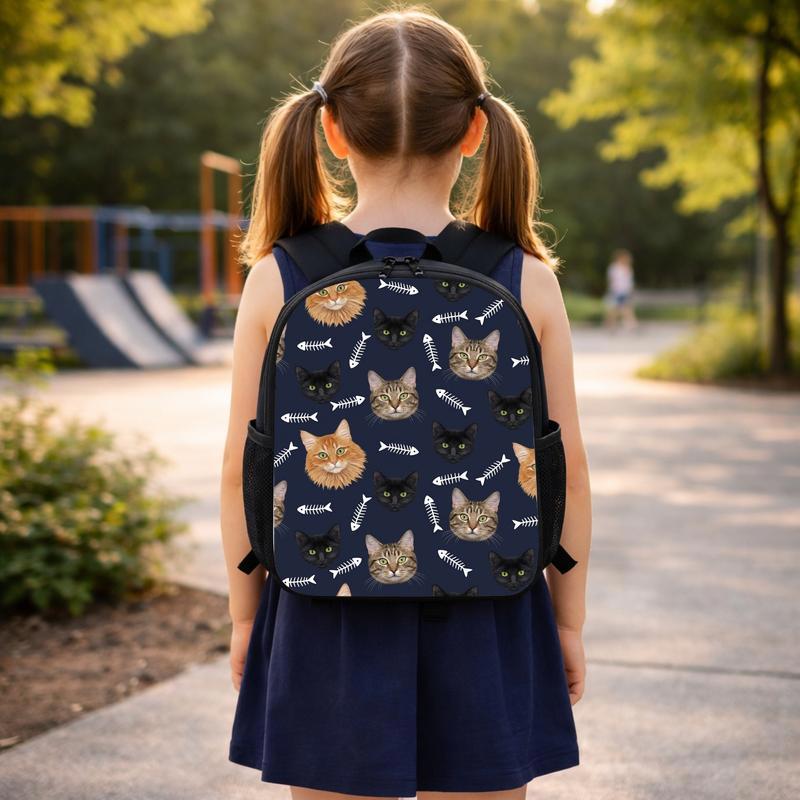 Cats & Fish Bones Custom Backpack Cats & Fish Bones Custom Backpack