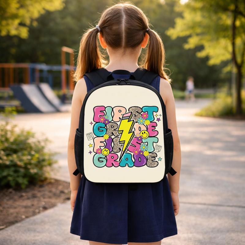 Color Pop Rock First Grade Backpack - Cute Back To School Bag Custom Backpack