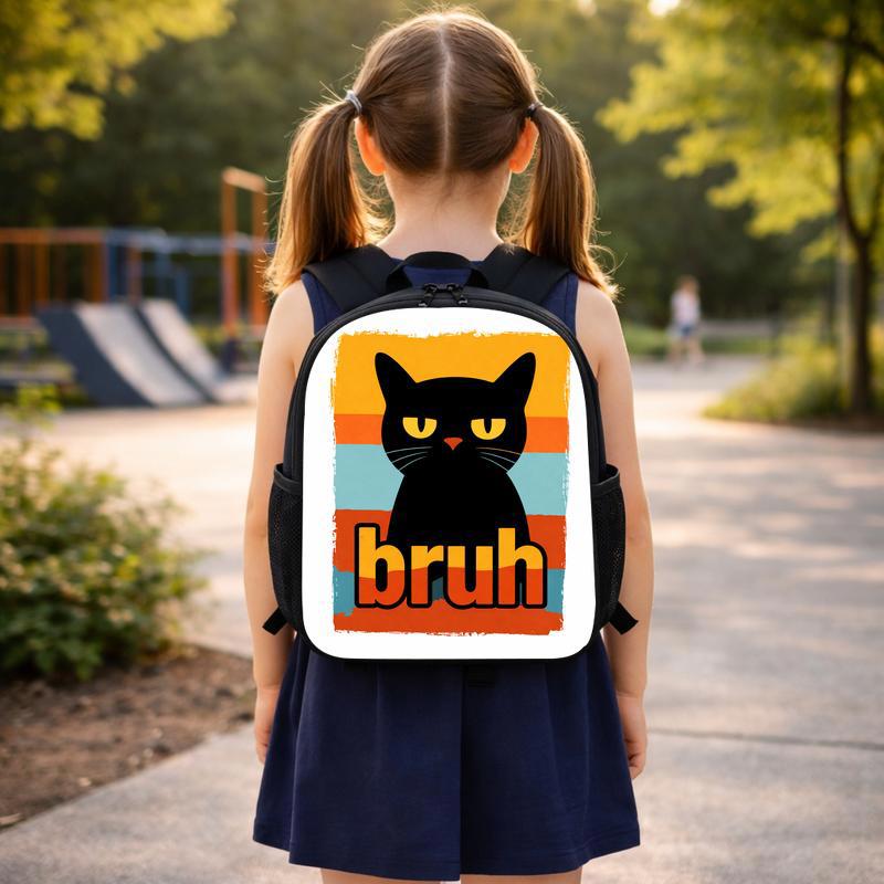 Cool Cat Back To School Custom Backpack