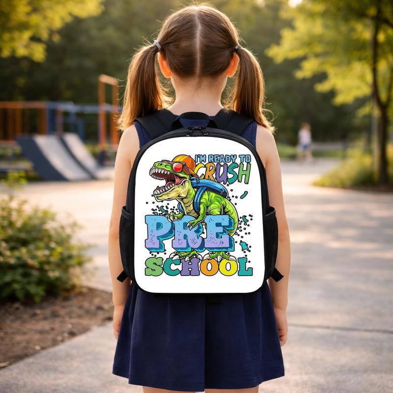 Custom Dinosaur Boys Backpack - I'm Ready To Crush Preschool Custom Backpack Custom Dinosaur Boys Backpack - I'm Ready To Crush Preschool Custom Backpack