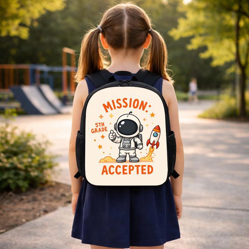 Custom Grade Backpack Kids - Mission Accepted Astronaut Theme Custom Backpack Custom Grade Backpack Kids - Mission Accepted Astronaut Theme Custom Backpack