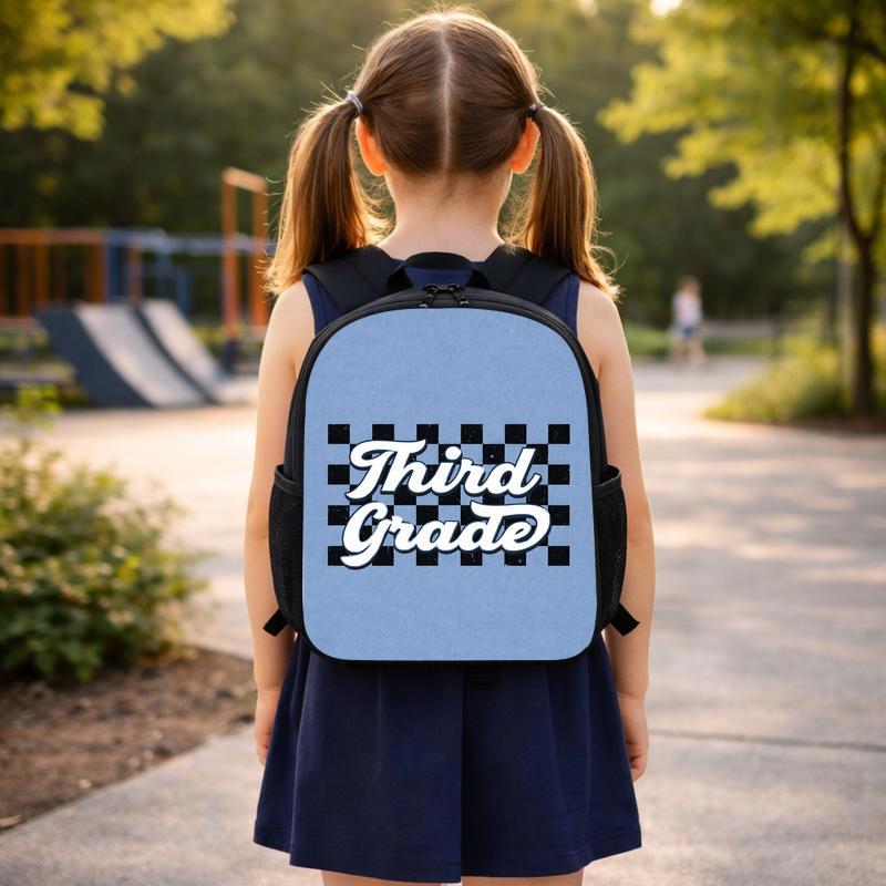Custom Grade Checkered Backpack - Cool Back To School Look Custom Backpack Custom Grade Checkered Backpack - Cool Back To School Look Custom Backpack
