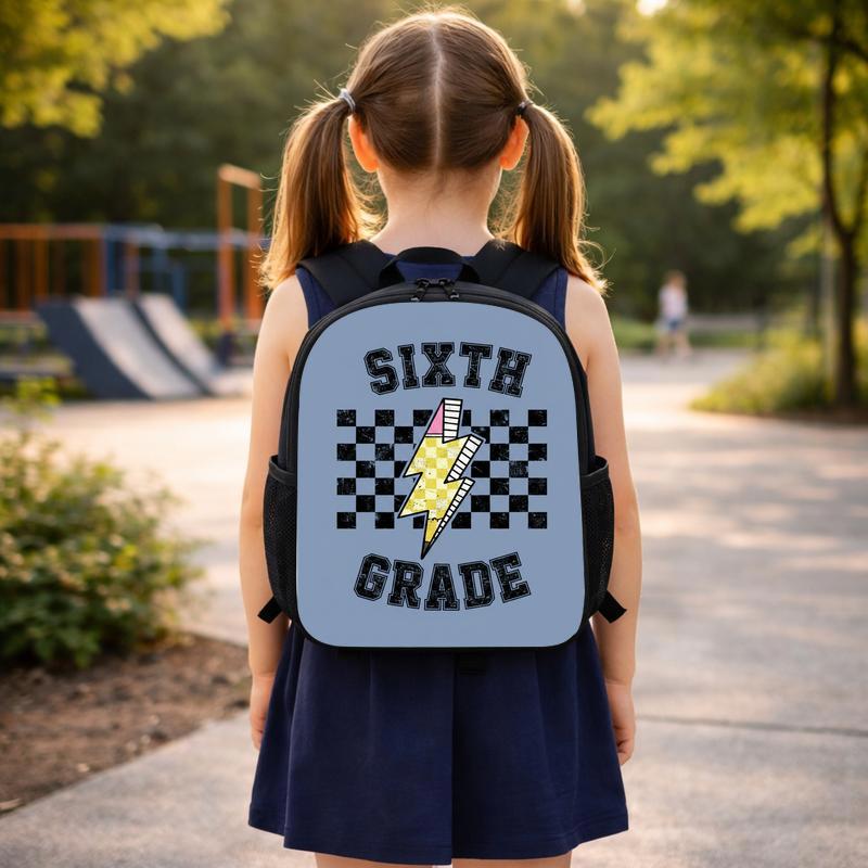 Custom Grade Middle School Backpack - Back To School Cool Retro Style Custom Backpack Custom Grade Middle School Backpack - Back To School Cool Retro Style Custom Backpack
