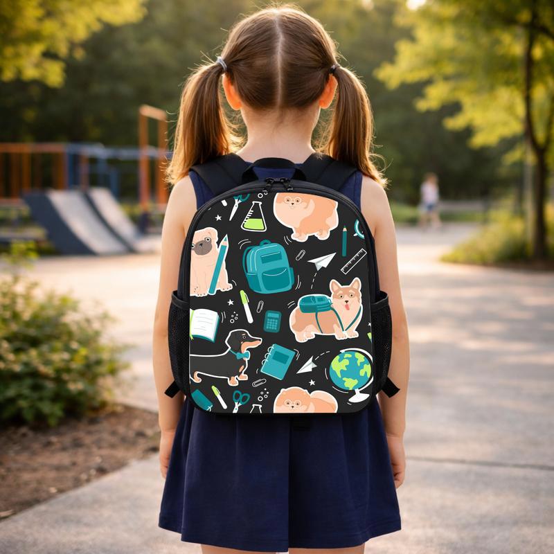 Cute Back To School With Dog For Children Custom Backpack Cute Back To School With Dog For Children Custom Backpack