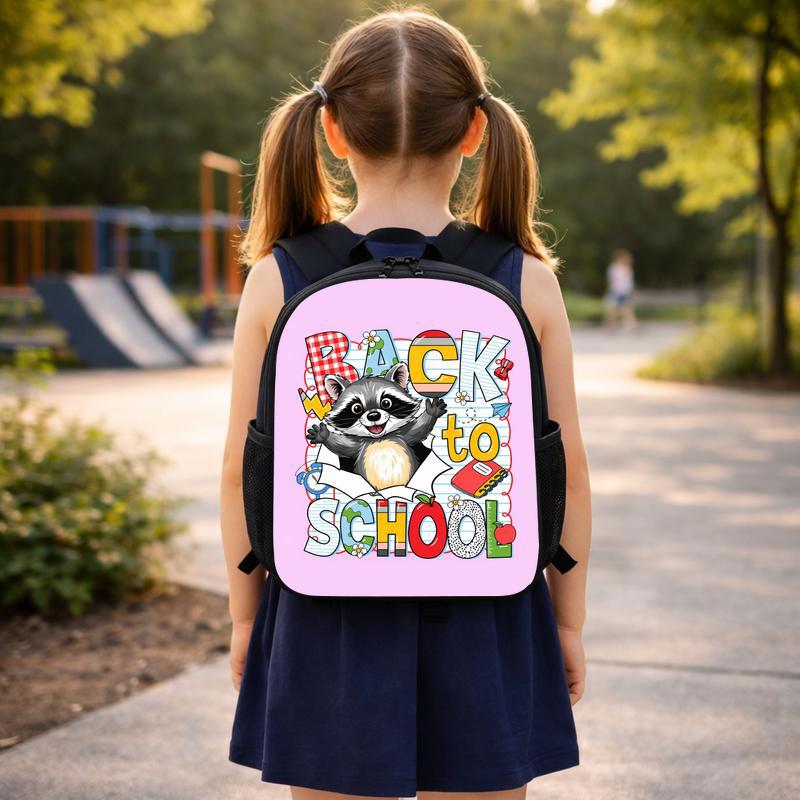 Cute Raccoon Backpack - Kids Back To School Custom Backpack