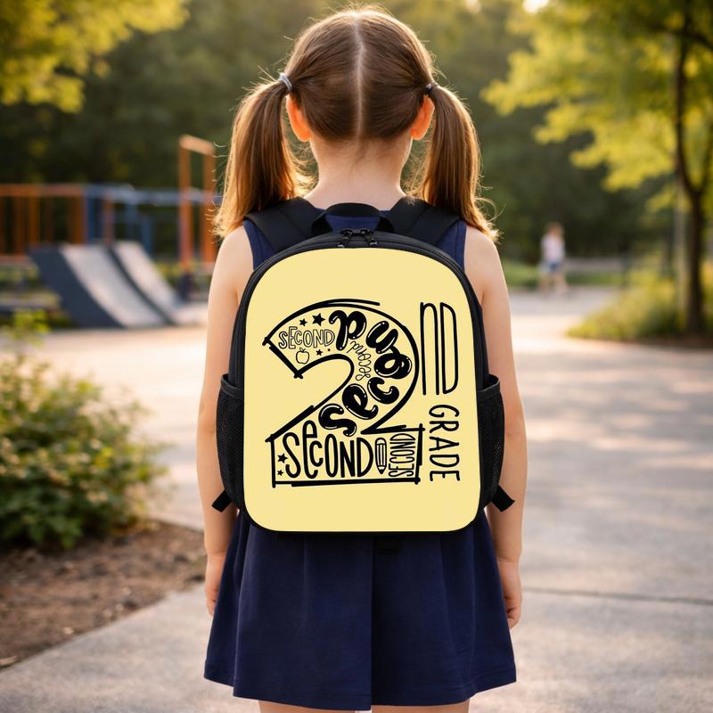 Elementary School 2nd Grade Backpack - Cool Bold Letter Style Custom Backpack Elementary School 2nd Grade Backpack - Cool Bold Letter Style Custom Backpack