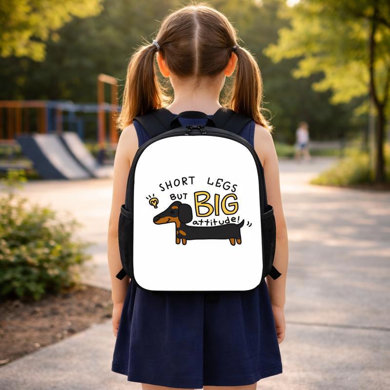 Funny Dashund Dog - Short Legs But Big Attitude Custom Backpack