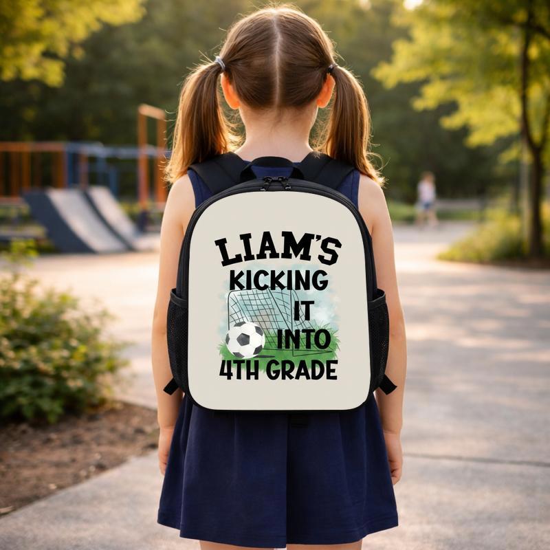Funny Personalized Soccer Backpack - Cool Back To School Kids Custom Backpack