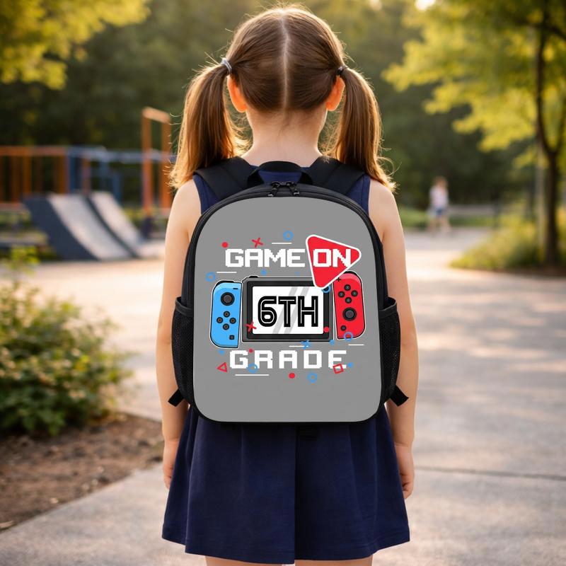 Game On 6th Grade Backpack - Funny Middle School Back To School Custom Backpack