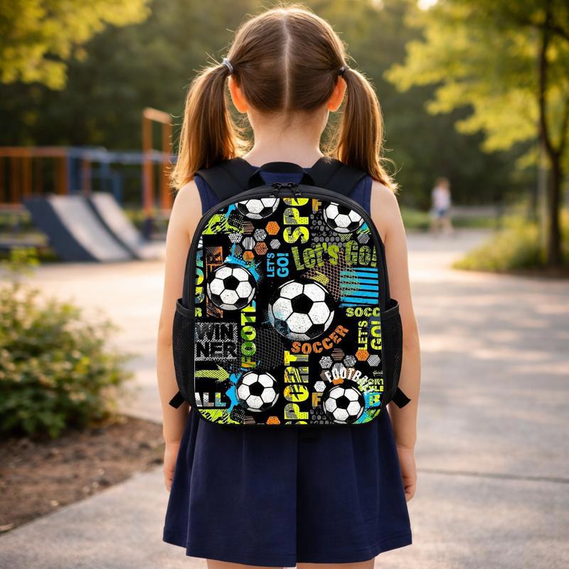 Grunge Soccer Pattern Backpack - Cool Back To School Custom Backpack Grunge Soccer Pattern Backpack - Cool Back To School Custom Backpack