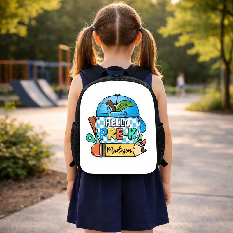 Hello Back To School Boy Custom Backpack Hello Back To School Boy Custom Backpack