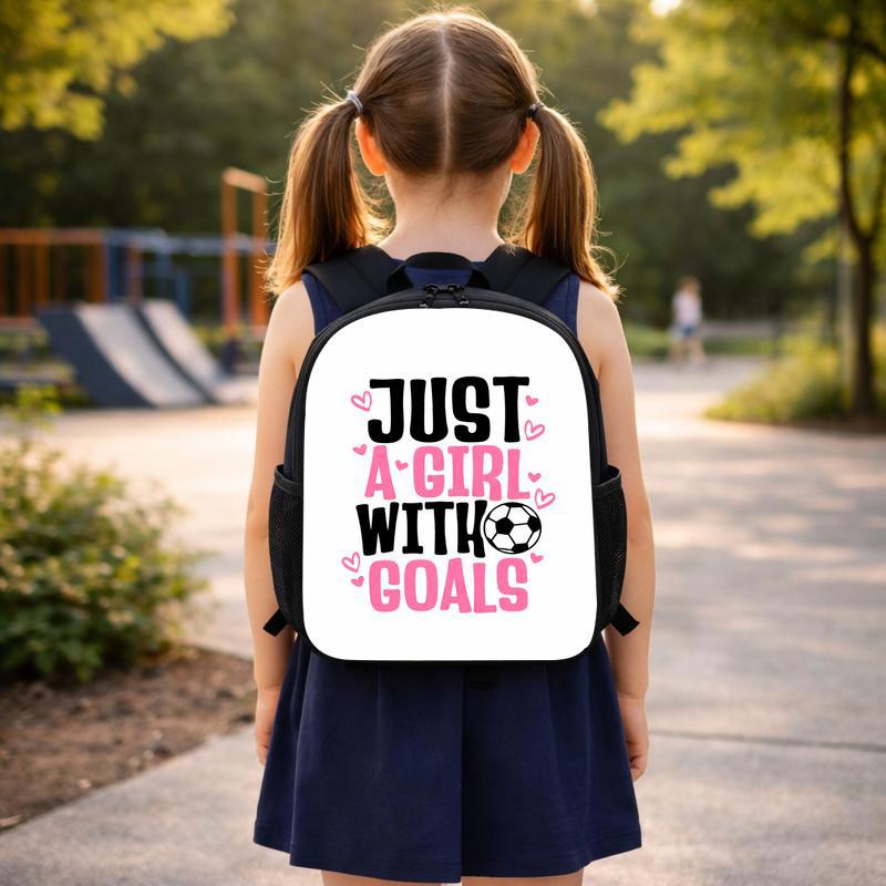 Just A Girl Who Loves Soccer Backpack - Cute School Gift Custom Backpack Just A Girl Who Loves Soccer Backpack - Cute School Gift Custom Backpack