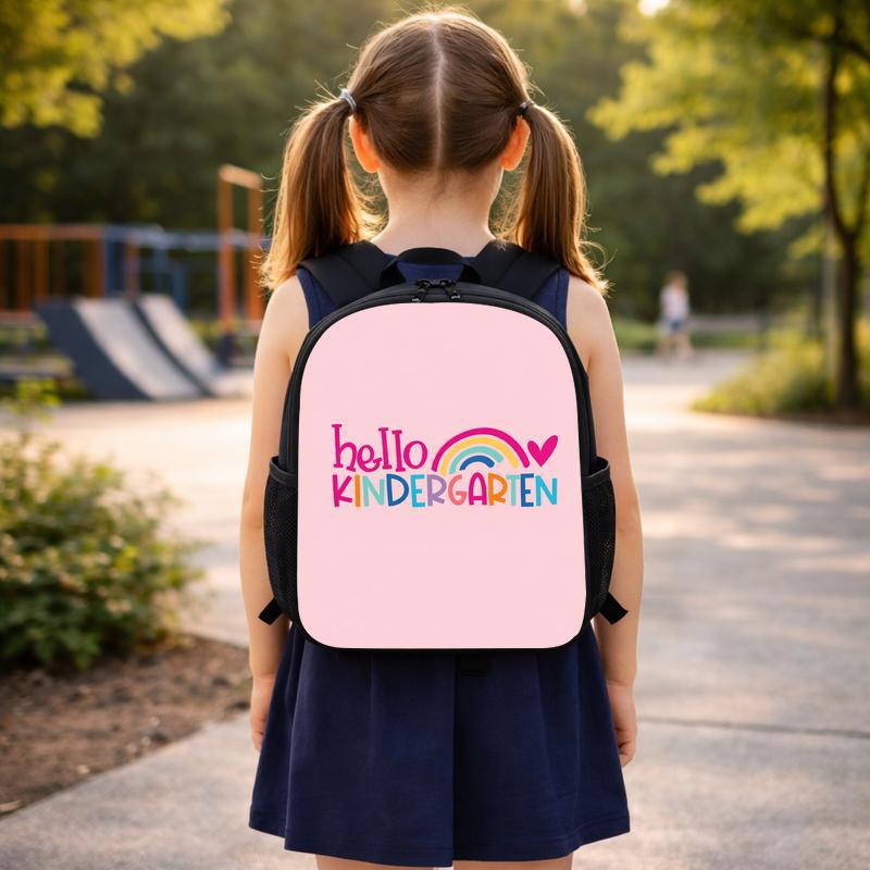 Kids Backpack - First Day Kindergarten Rainbow Design Custom Backpack Kids Backpack - First Day Kindergarten Rainbow Design Custom Backpack