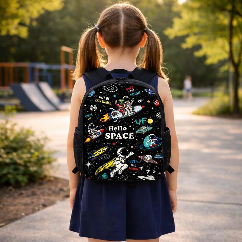 Kids Backpack Space Fun - Astronaut Rocket Design Custom Backpack Kids Backpack Space Fun - Astronaut Rocket Design Custom Backpack