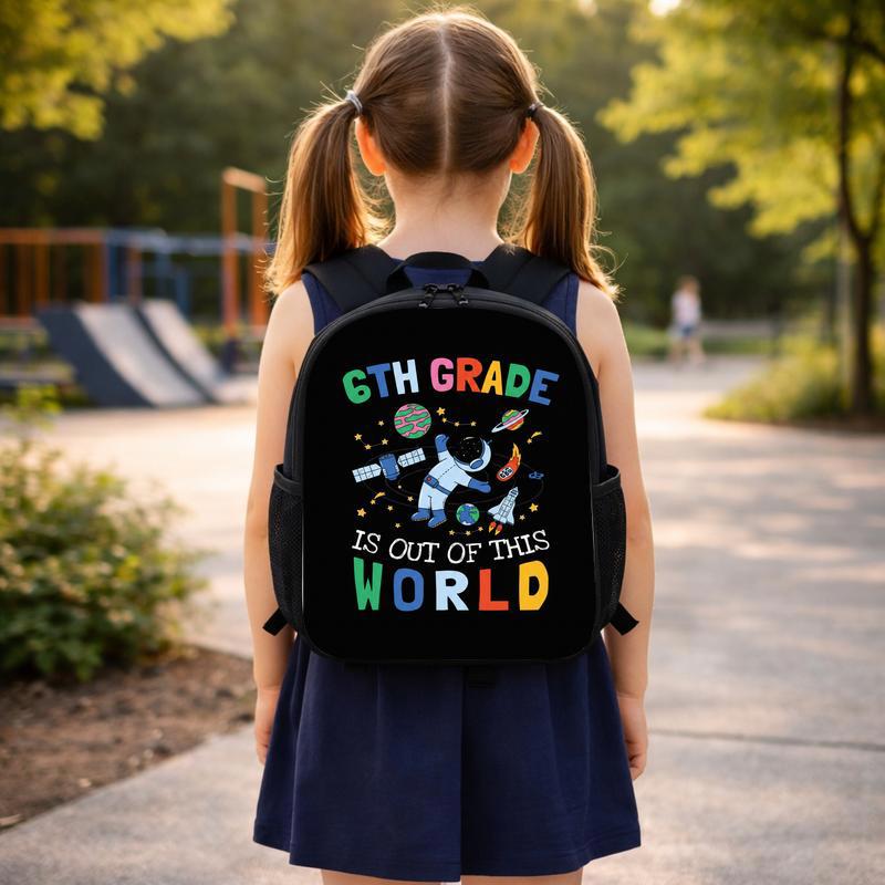 Kids Backpack 6th Grade - Space Astronaut School Design Custom Backpack