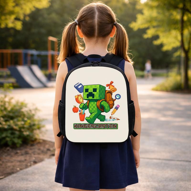Kindergarten Ready Pixel Backpack - Gamer School Style Custom Backpack