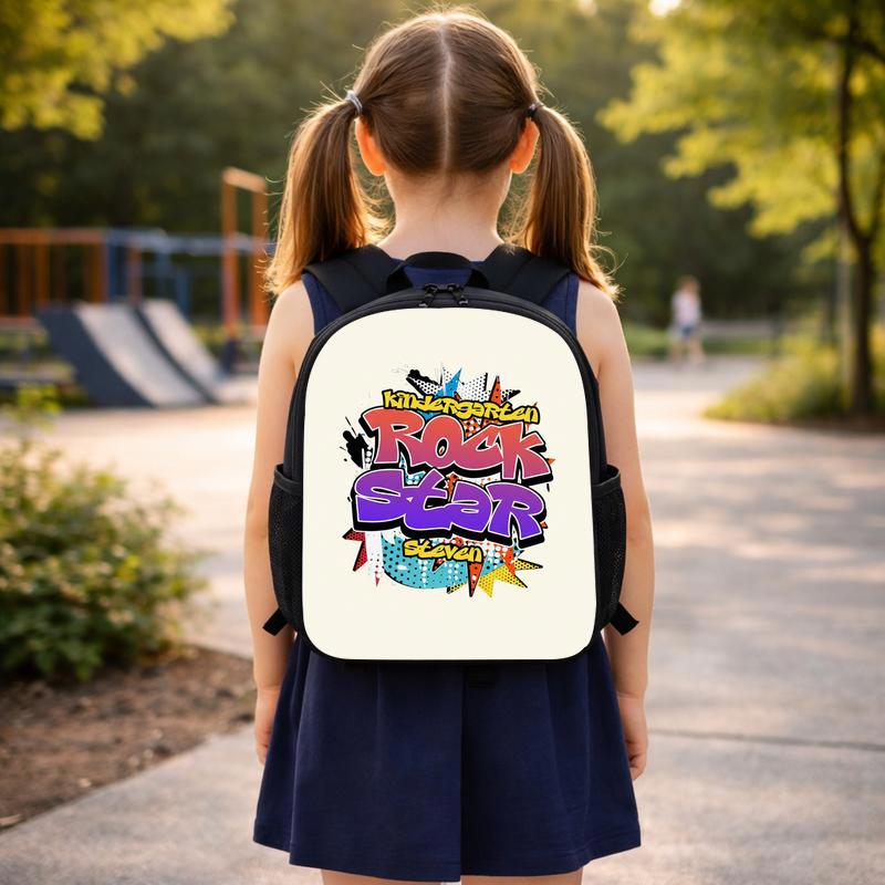 Kindergarten Rock Star Backpack - Personalized Students Bag Custom Backpack Kindergarten Rock Star Backpack - Personalized Students Bag Custom Backpack