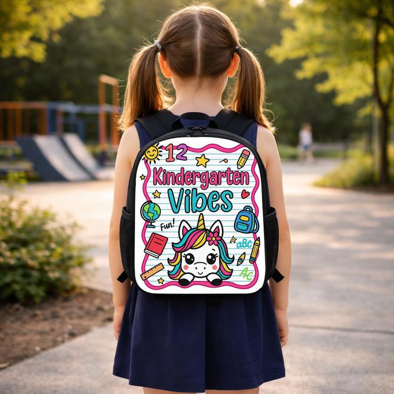 Kindergarten Vibes Backpack - Cute Unicorn Kids School Bag Custom Backpack Kindergarten Vibes Backpack - Cute Unicorn Kids School Bag Custom Backpack