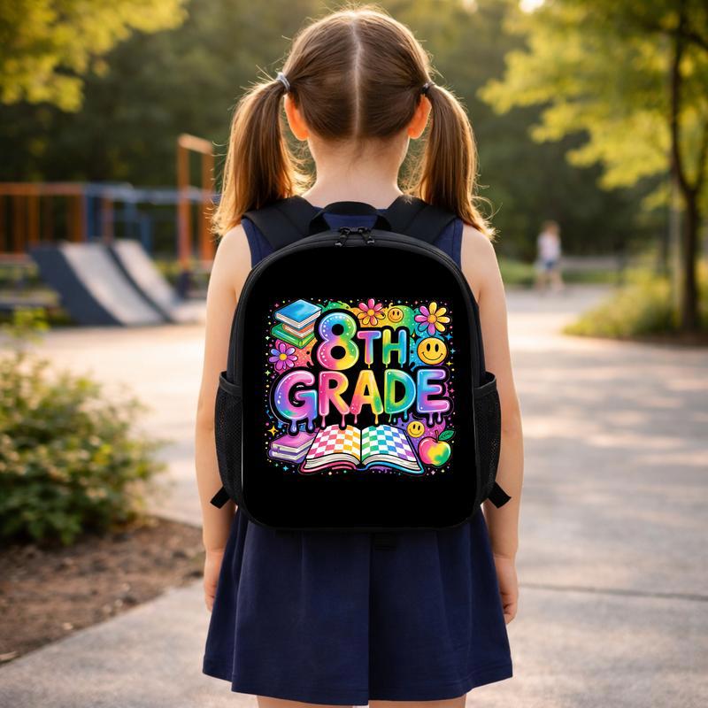 Middle School 8th Grade Backpack - Bright Back To School Fun Custom Backpack Middle School 8th Grade Backpack - Bright Back To School Fun Custom Backpack