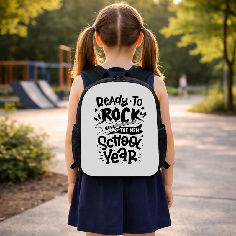 New School Year Backpack With Bold Rock Vibes For Kids Custom Backpack New School Year Backpack With Bold Rock Vibes For Kids Custom Backpack